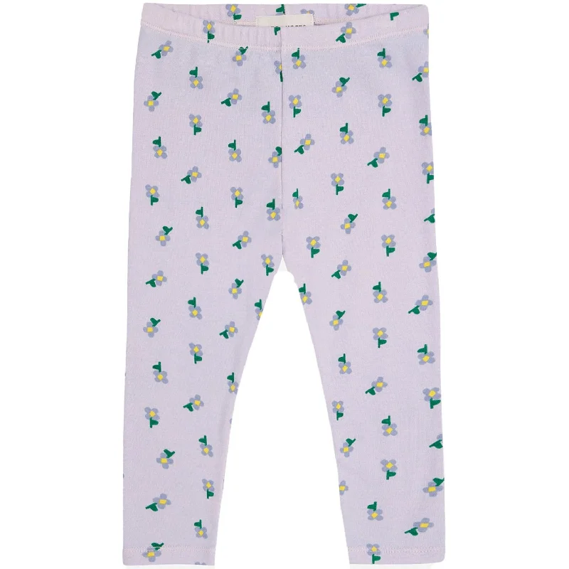 Bobo Choses Lavender Pansy Flower All Over Legging