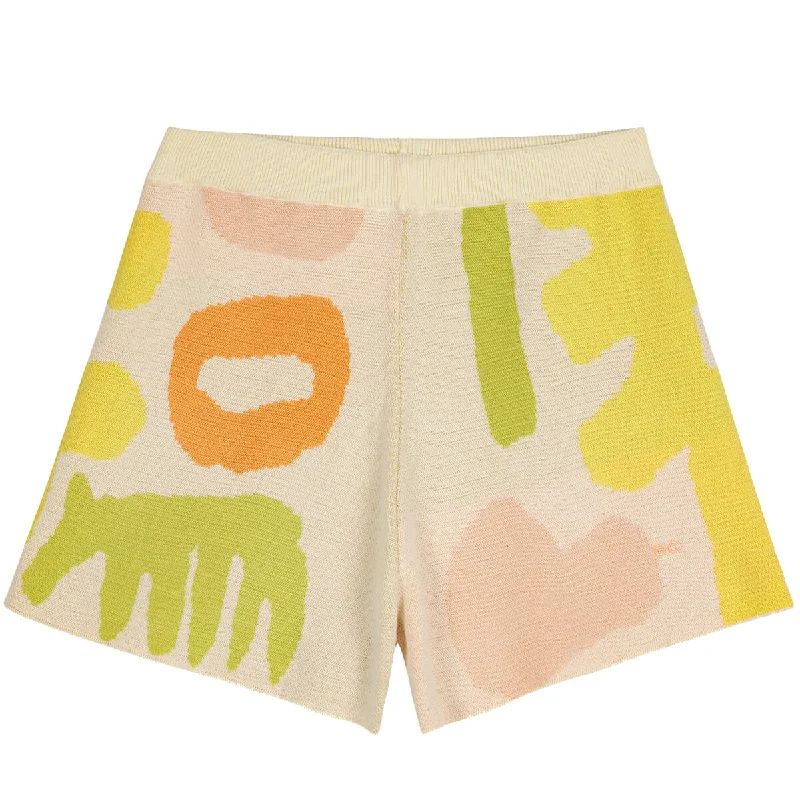 Carnival Print Jacquard Knitted Shorts by Bobo Choses Womenswear