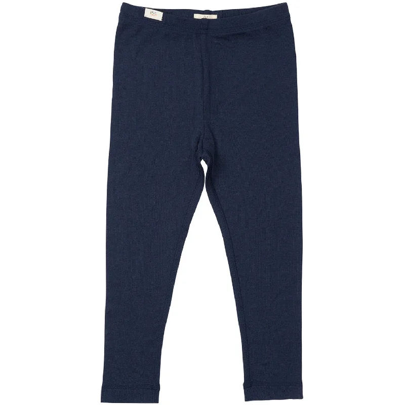 COPENHAGEN COLORS Navy Merino Light Knitted Leggings