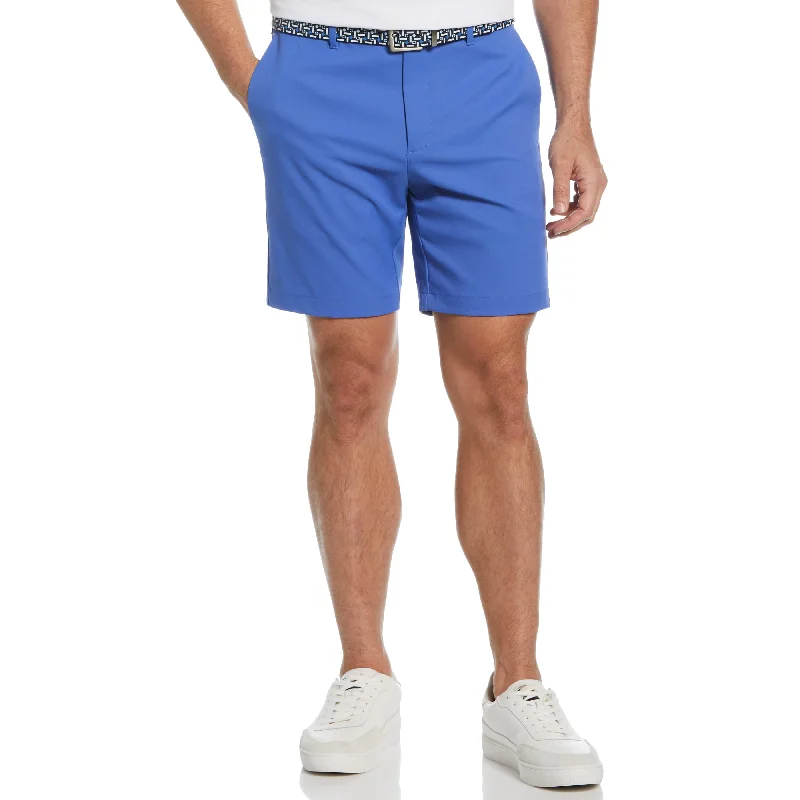 Flat Front Solid Golf Shorts