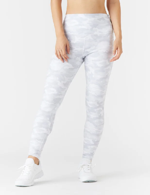 High Power Legging Print: White Camo - Online Only