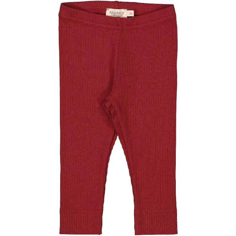 MarMar Modal Hibiscus Red Leg Leggings