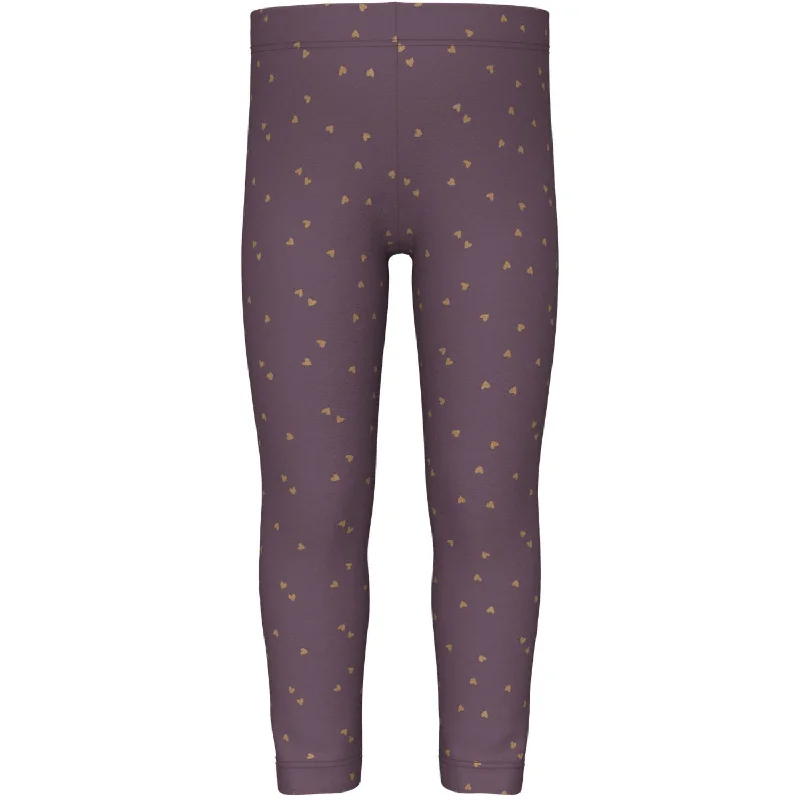 Name It Arctic Dusk Hearts Vivian Glitter Leggings