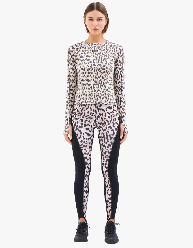 Slalom Printed Legging - Leopard Print