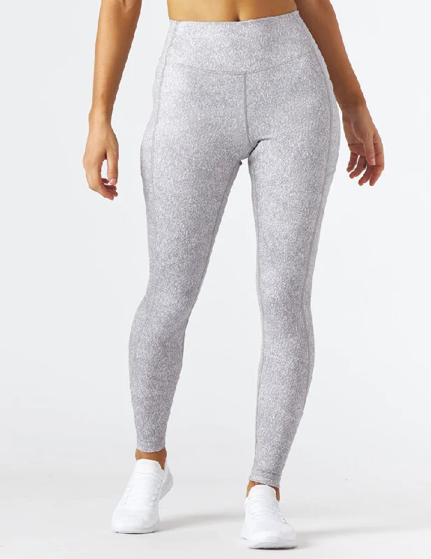 Taper Legging Print: Grey Static