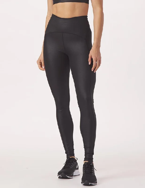 To The Point Legging: Black Gloss