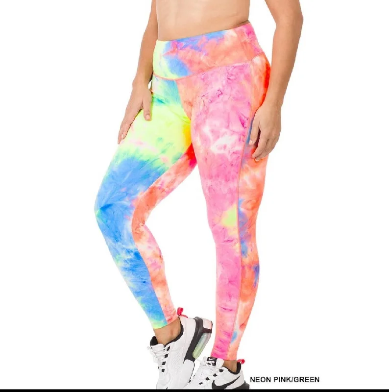 Women's microfiber tie-dye leggings pant