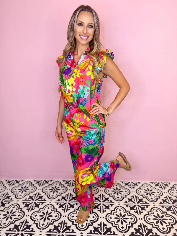 Tropical Days Wide Leg Pants