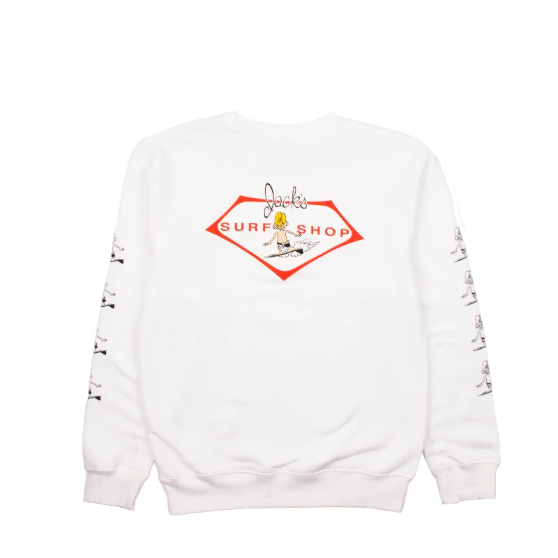 Women's Little Dude Sleeved L/S Crewneck Sweatshirt